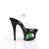 Pleaser - MOON708USD Sandale à bride à la cheville, Pole dance chaussures - Noir/Vert Product image